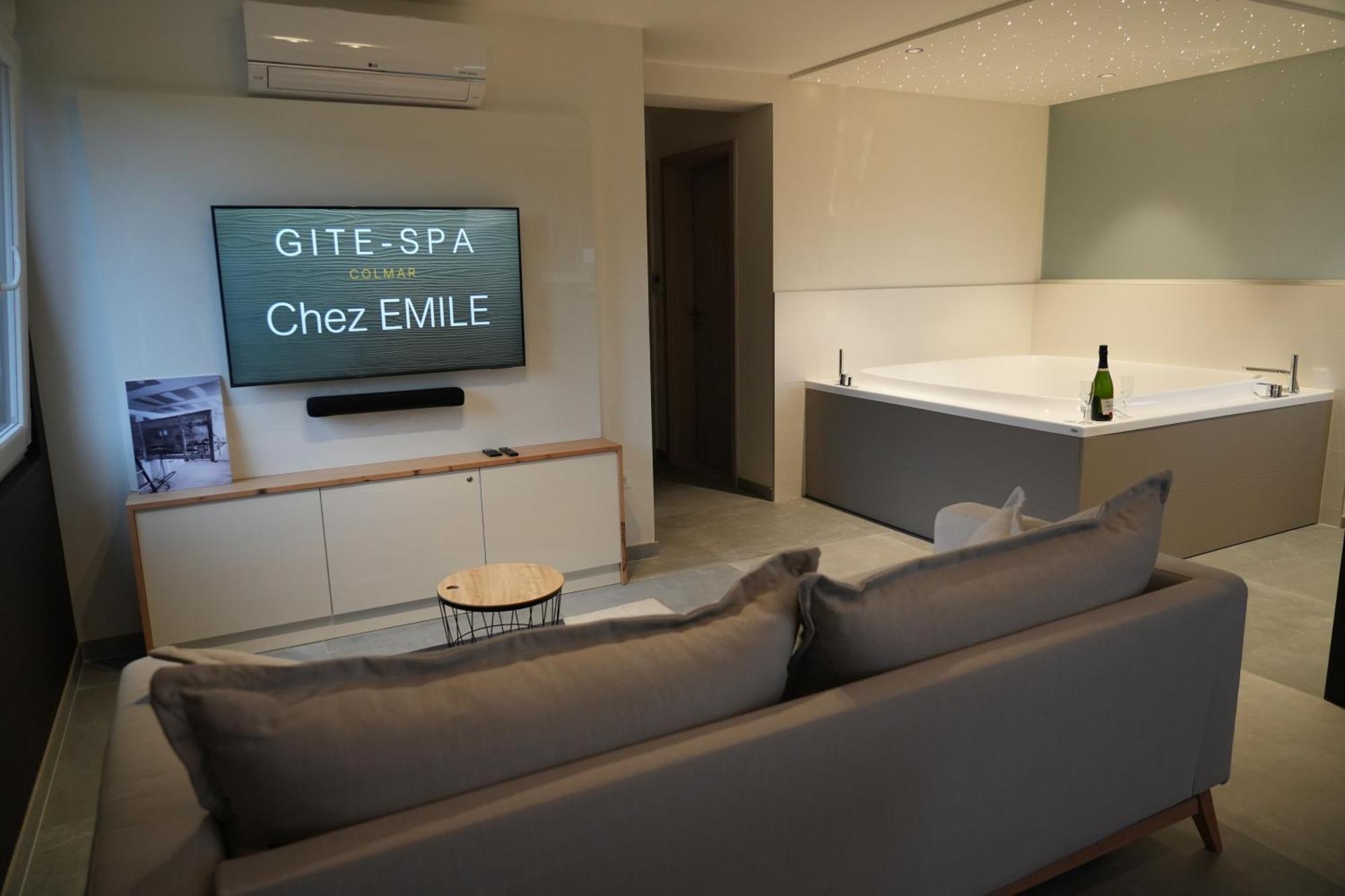 Gite Spa L'Atelier Emile - Spa Privatif - 5 Min Colmar Sainte-Croix-en-Plaine Rum bild