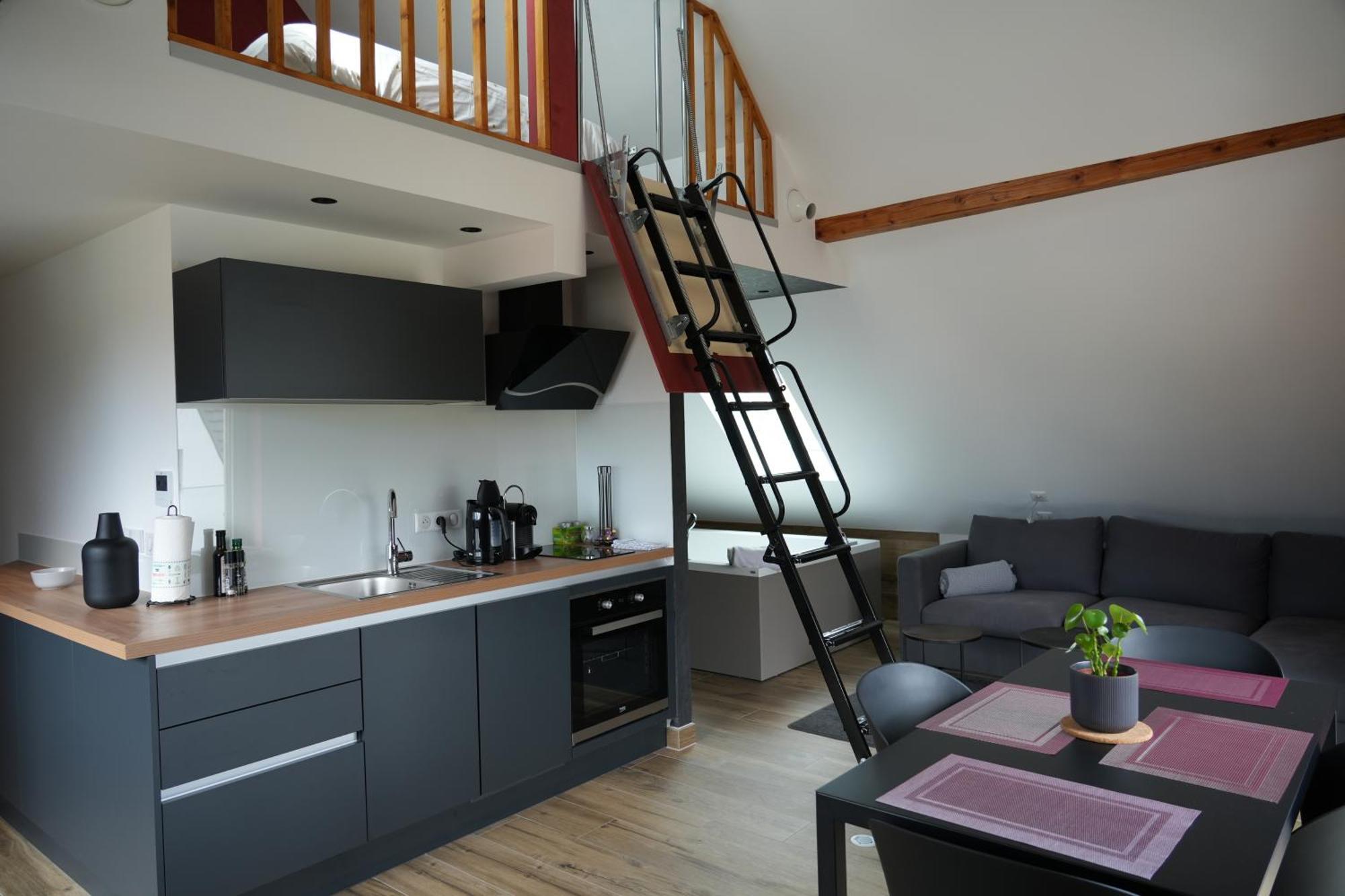 Gite Spa L'Atelier Emile - Spa Privatif - 5 Min Colmar Sainte-Croix-en-Plaine Rum bild